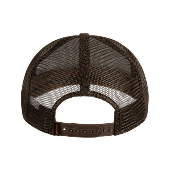 Czapka Blaser / Leather Badge / Ciemny brąz