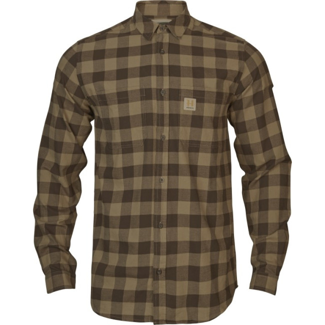 KOSZULA HARKILA SCANDINAVIAN L/S SHIRT / Antique Bronze Check