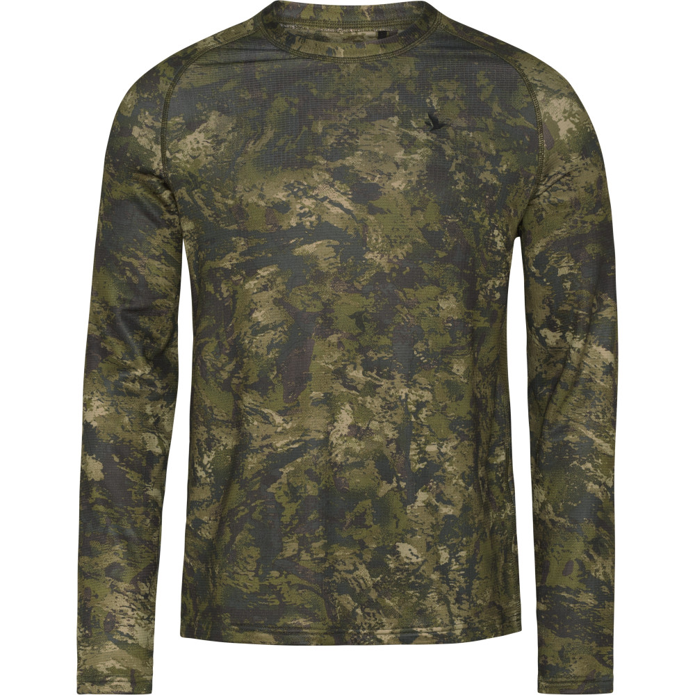 Koszulka Seeland / Active Camo L/S T-shirt / InVis green