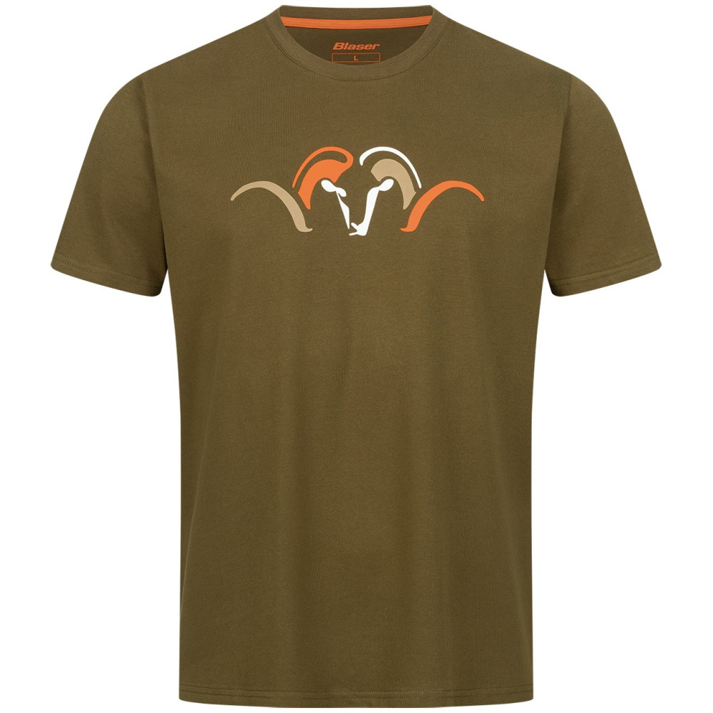 Koszulka Blaser Argali Multi-Color T 25 / Dark olive