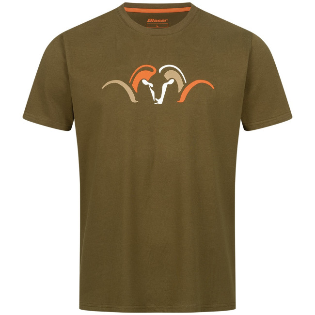 Koszulka Blaser Argali Multi-Color T 25 / Dark olive