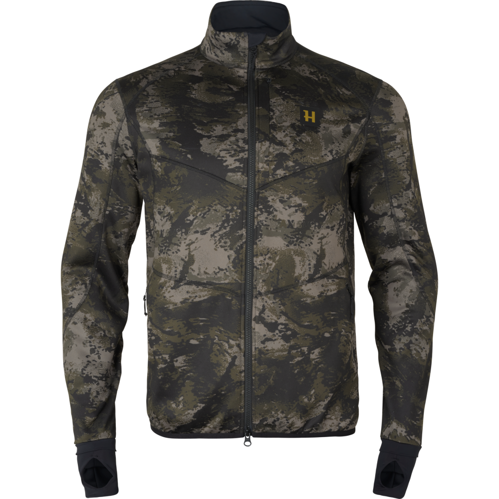 Bluza polarowa Harkila NOCTYX Camo z zamkiem błyskawicznym