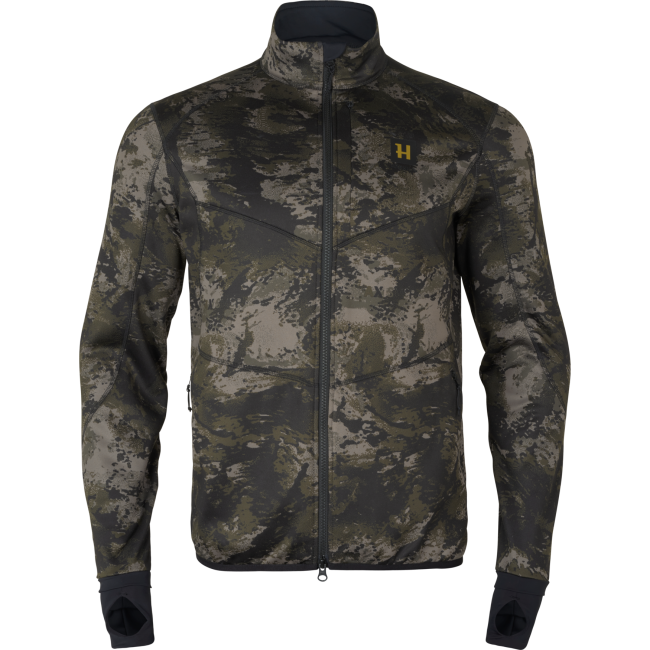 Bluza polarowa Harkila NOCTYX Camo z zamkiem błyskawicznym