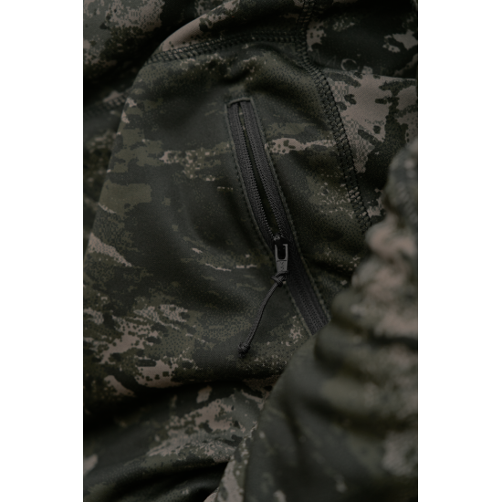 Bluza polarowa Harkila NOCTYX Camo z zamkiem błyskawicznym