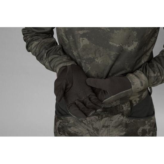 Rękawiczki polarowe Harkila NOCTYX z odgiętym palcem / AXIS MSP®Black