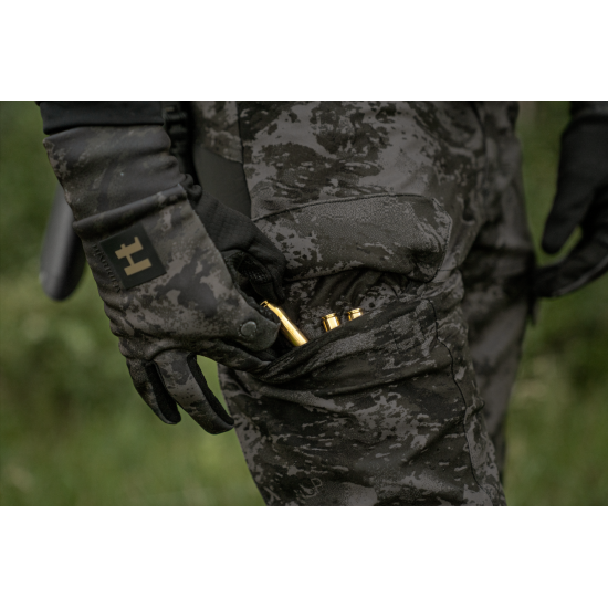 Rękawiczki polarowe Harkila NOCTYX z odgiętym palcem / AXIS MSP®Black