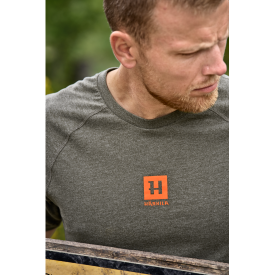 Koszulka Harkila Instinct S/S / Green melange