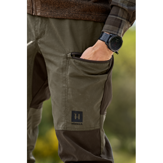 Spodnie Harkila Fjell Grape Leaf / Willow Green