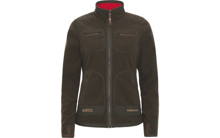 KURTKA POLAROWA HARKILA / KAMKO FLEECE WOMEN (brown/red)