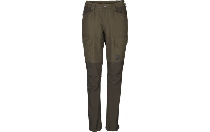 Spodnie Harkila Scandinavian trousers Women / Willow green/Deep brown