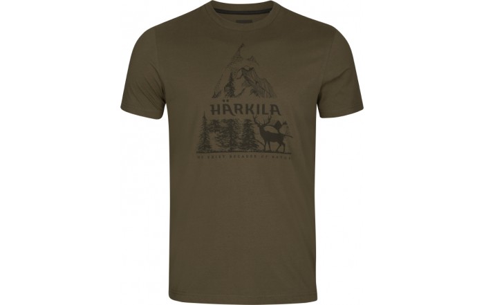Koszulka Harkila Nature S/S t-shirt / Willow green