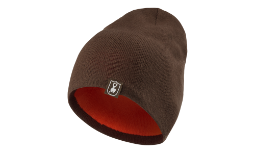 Czapka dwustronna Deerhunter / CUMBERLAND KNITTED BEANIE / BROWN/ORANGE