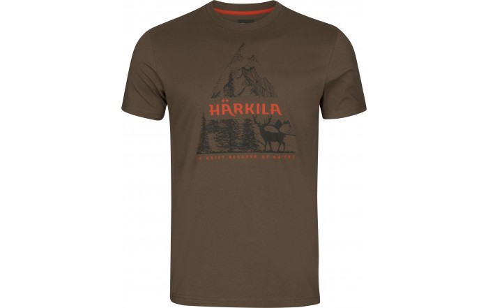 Koszulka Harkila Nature S/S T-shirt / Slate black