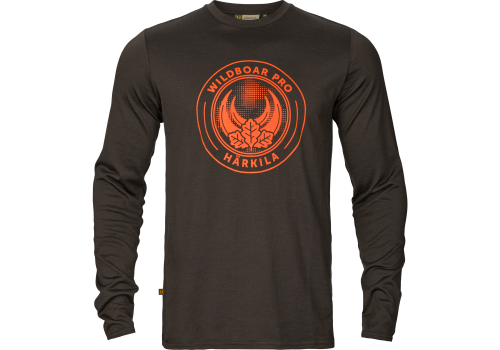 Koszulka Harkila Game L/S t-shirt / Shadow brown wildboar