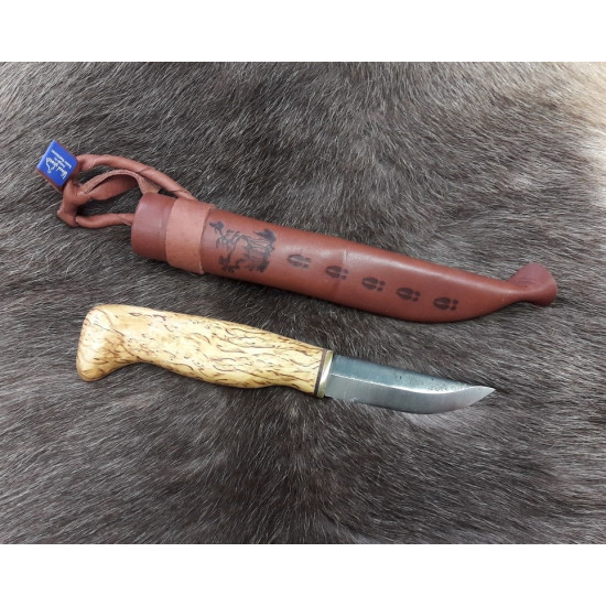 NÓŻ WOOD JEWEL / CARVING KNIFE WITH CURLY BRICH HANDLE / VISA