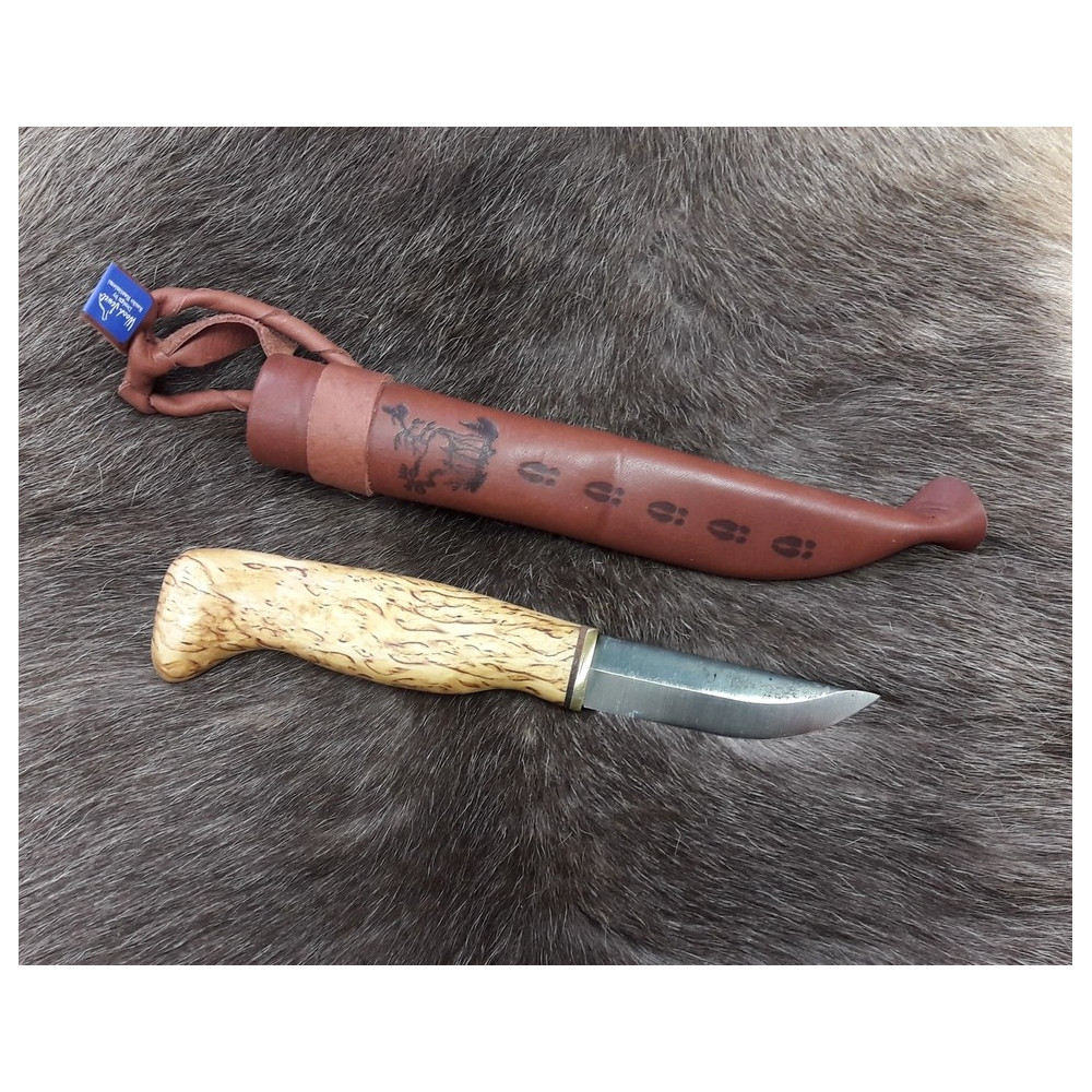 NÓŻ WOOD JEWEL / CARVING KNIFE WITH CURLY BRICH HANDLE / VISA