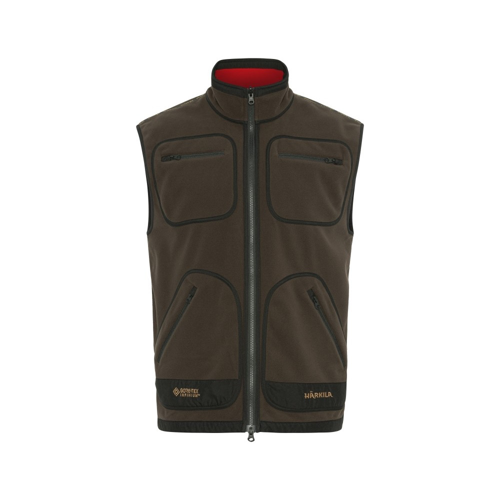 KAMIZELKA HARKILA / KAMKO FLEECE WAISTCOAT (brown/red)