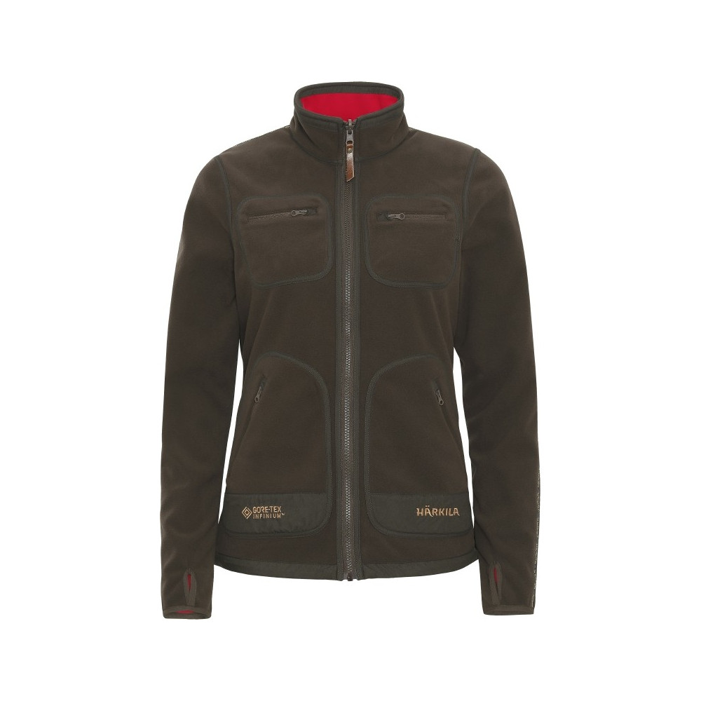 KURTKA POLAROWA HARKILA / KAMKO FLEECE WOMEN (brown/red)