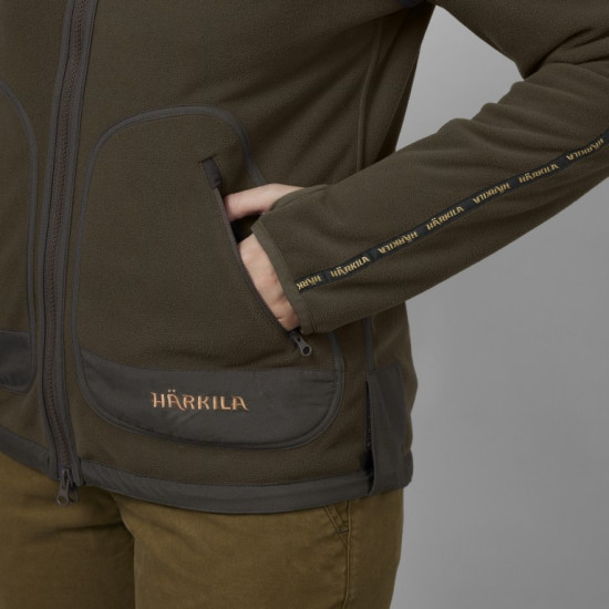 KURTKA POLAROWA HARKILA / KAMKO FLEECE WOMEN (brown/red)