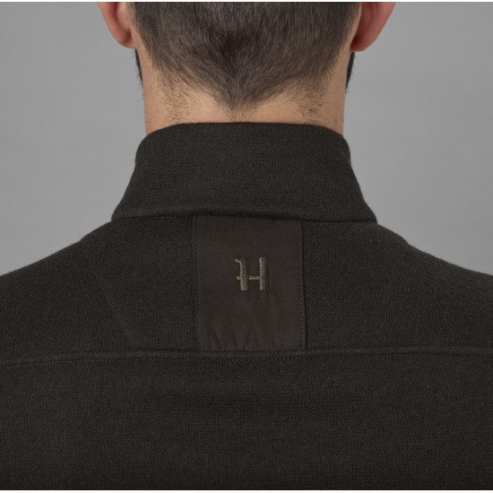 SWETER HARKILA METSO HALF ZIP / Shadow brown