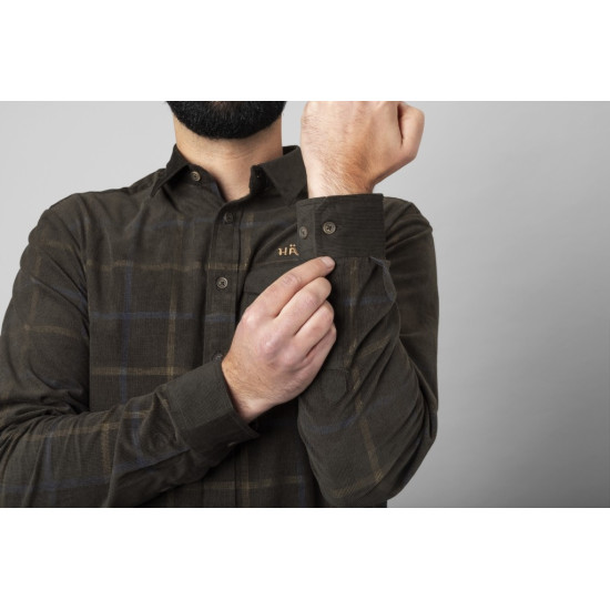 Koszula Harkila Kaldfjord corduroy check shirt (Shadow brown)