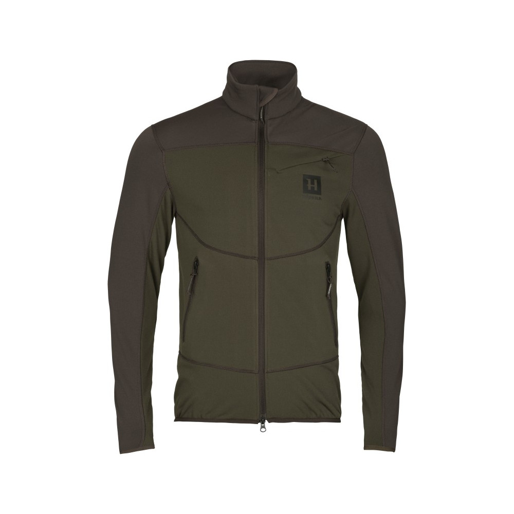 Kurtka polarowa Harkila Olaf / Willow green/Shadow grey