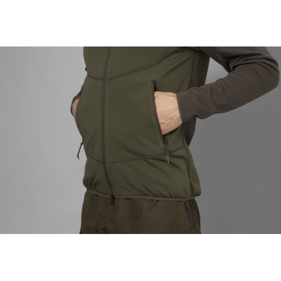 Kurtka polarowa Harkila Olaf / Willow green/Shadow grey