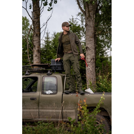 Kurtka polarowa Harkila Olaf / Willow green/Shadow grey