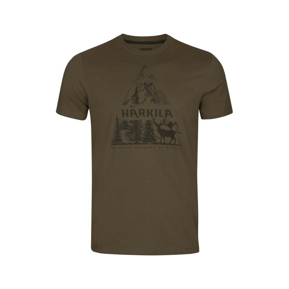 Koszulka Harkila Nature S/S t-shirt / Willow green
