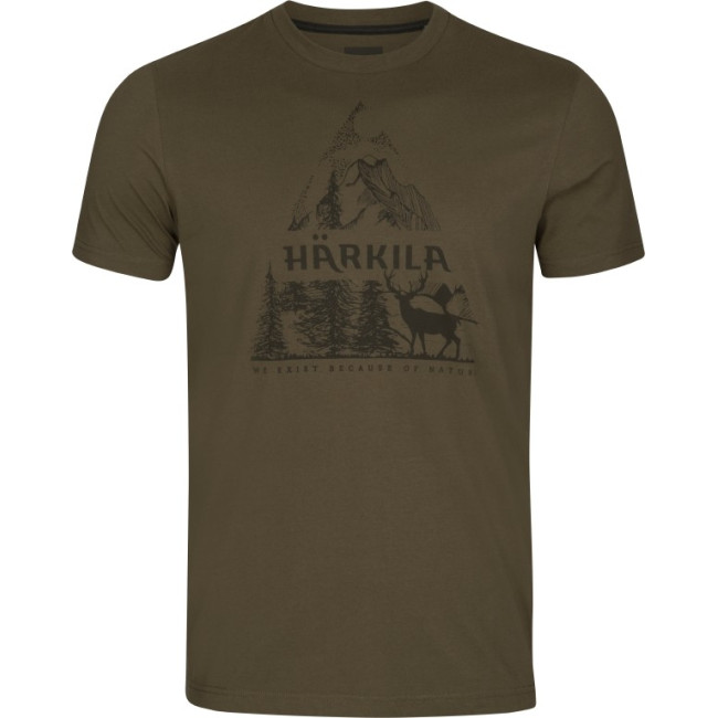 Koszulka Harkila Nature S/S t-shirt / Willow green