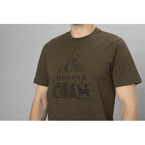 Koszulka Harkila Nature S/S t-shirt / Willow green